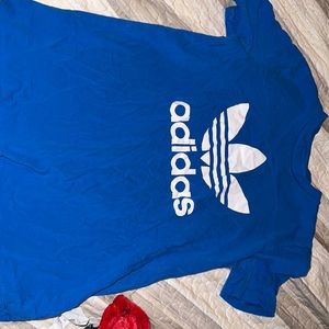 Blue adidas shirt